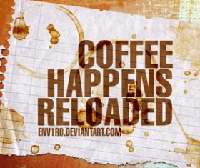 Coffee Happens Photoshop Brushes