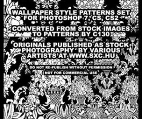 Wallpaper Style Patterns Set
