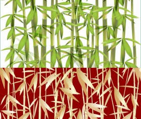 Bamboo background vector