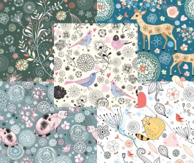 Decorative pattern illustration background