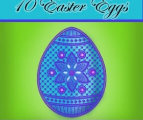 Patchwork Easter Eggs Set Photoshop Brushes
