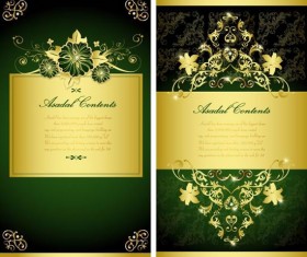 Golden laces format background art vector