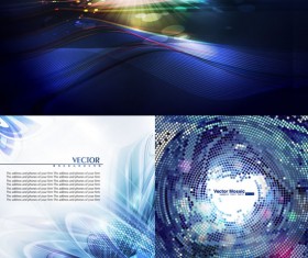 Streamline glare background vector material