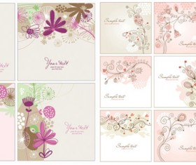 Hand-painted decorative pattern background
