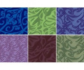 Floral velvet pattern set