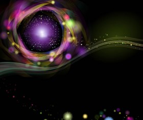 Colorful stripes sky background art