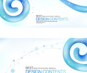 Elements of blue curve striped background