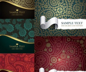 Ham pattern tear background