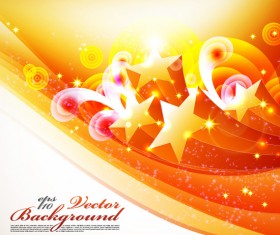 Five-pointed star pattern background vector