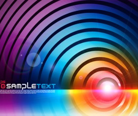 Gorgeous color background vector set