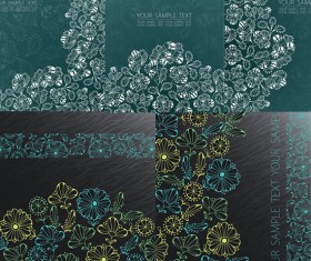 Dream flower pattern background art vector