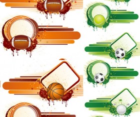 Elements of movement style background design vector