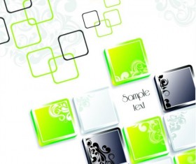 Cool cube background art vector