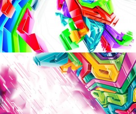 Elements of stereo module combination background design vector
