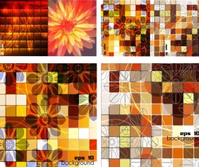 Square grid background vector