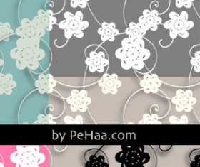 Paper flowers pattern