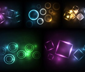 Circular light background art