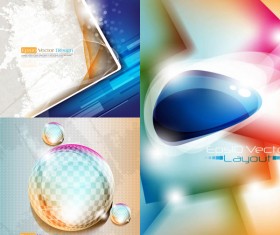 Elements of halo background vector