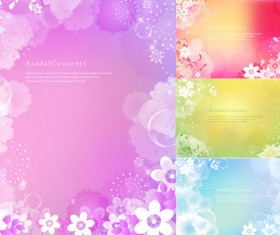 Realistic flowers background