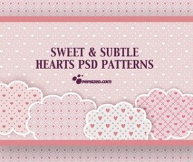 Free Hearts PSD Patterns Photoshop