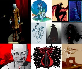 10 mythological figures Vector