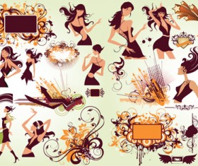 Women fashion trend Vector