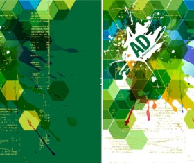 Abstract green background design elements
