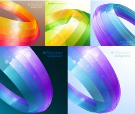 Colorful ribbons background vector