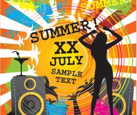 Women and music style 1 Vector