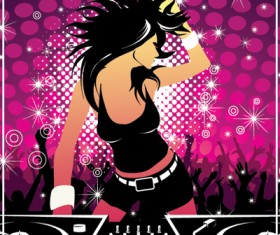 Women and music style 2 Vector