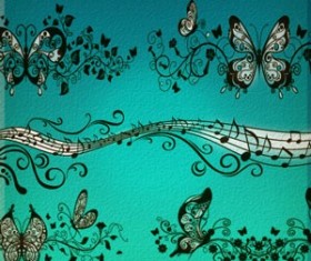Ornamental ButterFly Photoshop Brushes