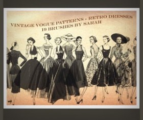 Vintage Vogue Photoshop Brushes