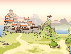 Japan Object design vector 06