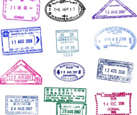 Different passports template vector 03