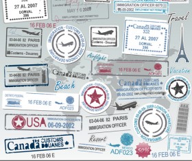 Different passports template vector 05