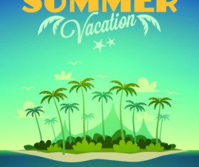 Poster travel design elements vector 03