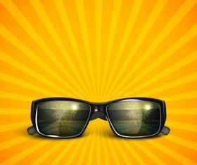 Stylish Sunglasses vector 01