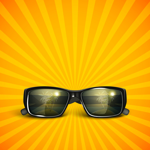 Stylish Sunglasses vector 01