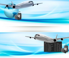 Modern Travel background set 02