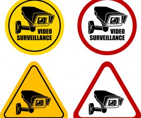 Vector Video surveillance design elements 04