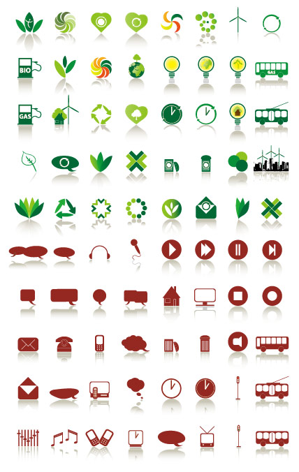 Simple icons vector vector