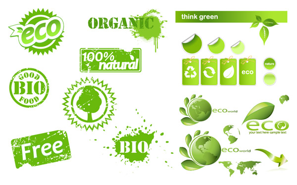 Eco Creative icons vector