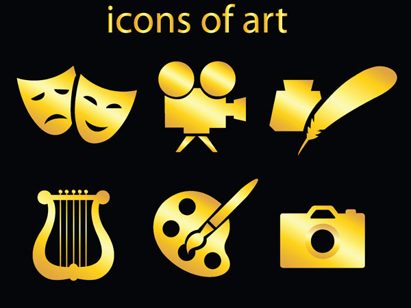 Art icon vector vector