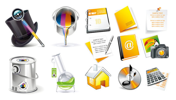 Download 3D icon vector vector free download