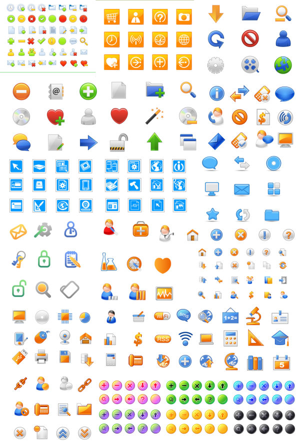 Simple icons vector vector