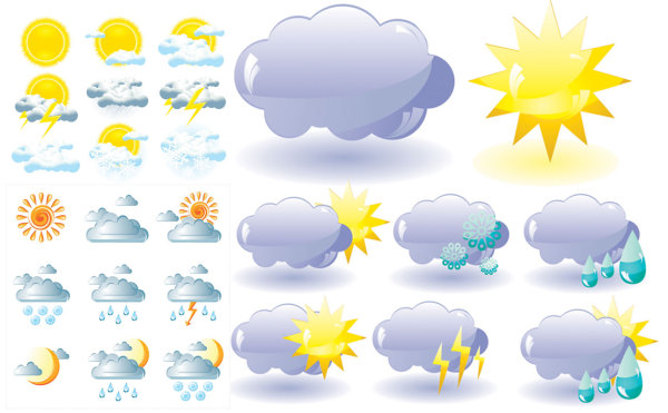 Weather icon vector vector
