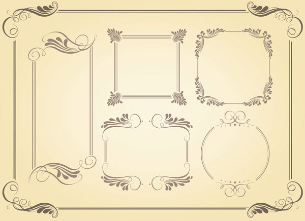 Classic frame vector