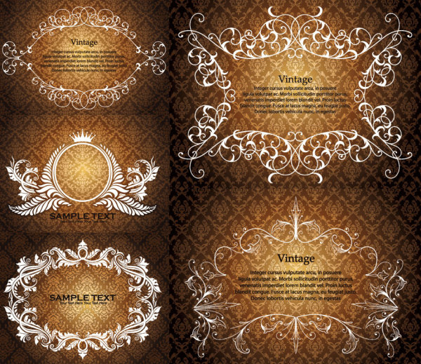 Download ornate Decorative border vector free download