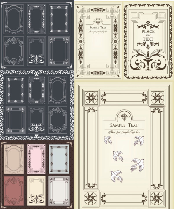 Ornate antique Border vector