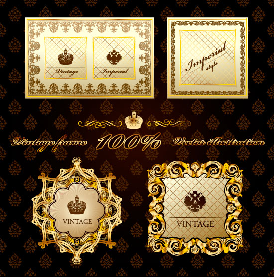 Ornate floral frame 2 vector